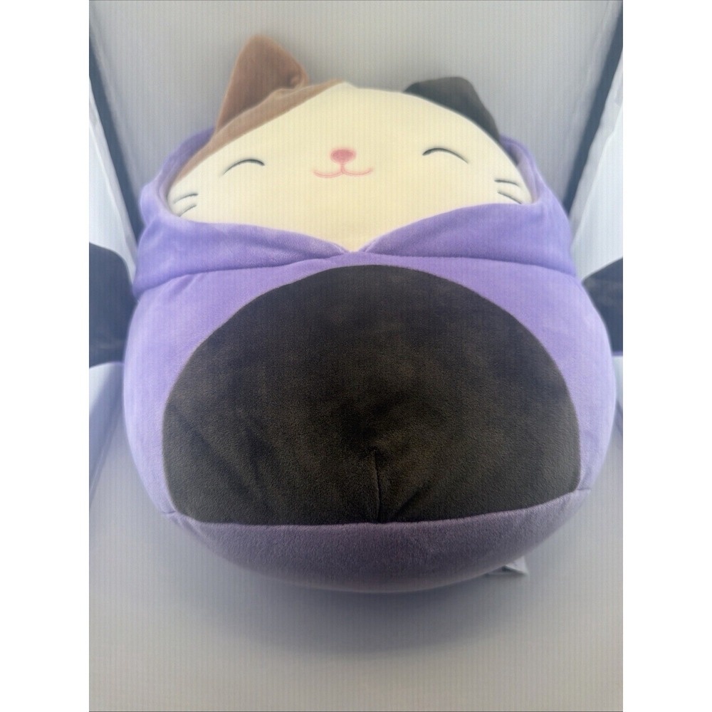 Squishmallows Cam the Cat Halloween Bat Costume Purple Plush 12 Inch 2022